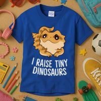I Raise Tiny Dinosaurs Lizard Bearded Dragon Mom Gift Kids T-Shirt thumb 3