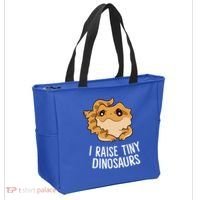 I Raise Tiny Dinosaurs Lizard Bearded Dragon Mom Gift Tote Bag thumb 2