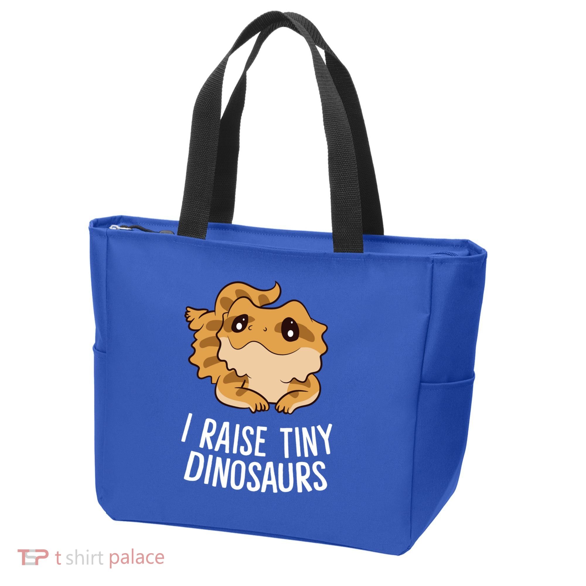 I Raise Tiny Dinosaurs Lizard Bearded Dragon Mom Gift Tote Bag