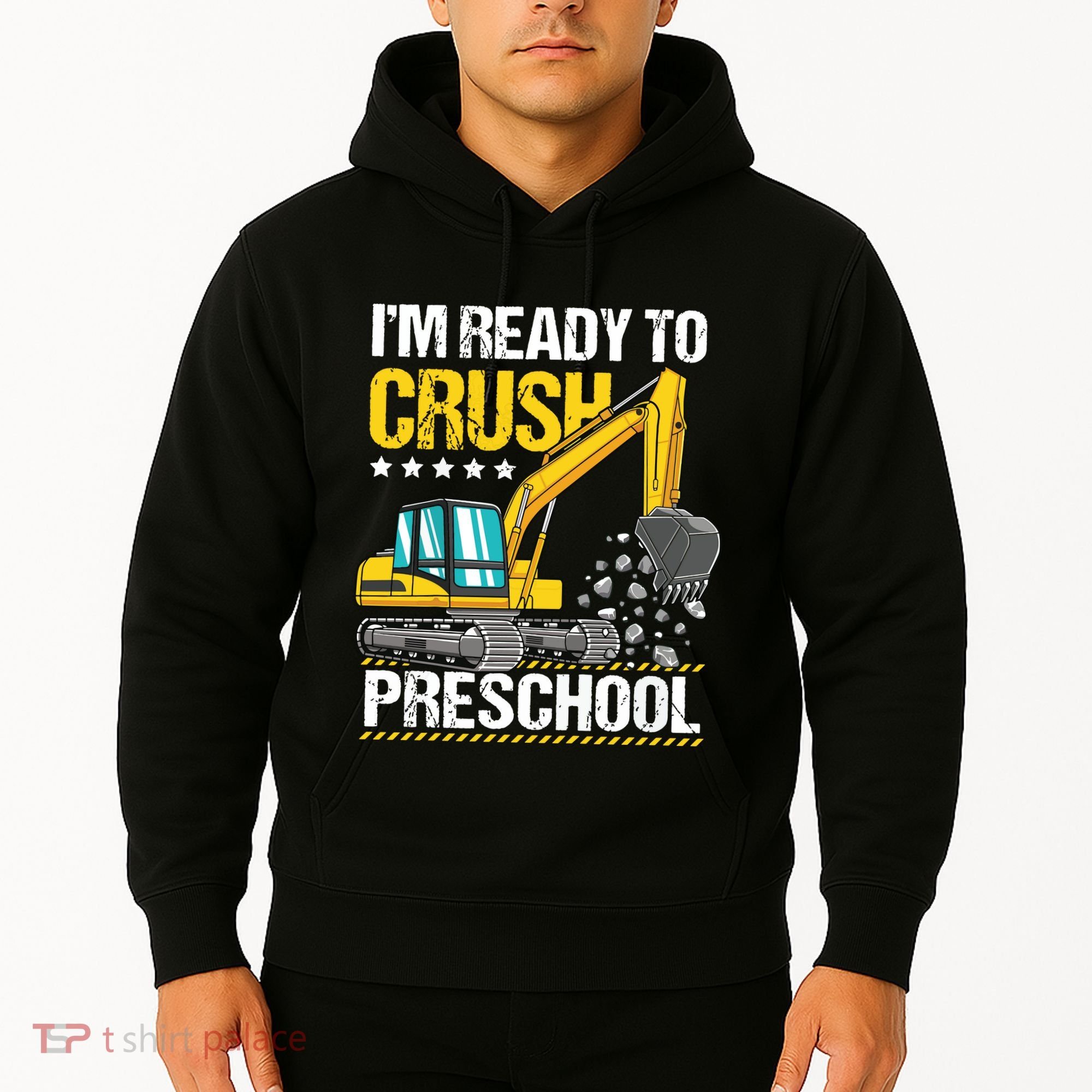 Im Ready To Crush Preschool Construction Vehicle Boy Hoodie
