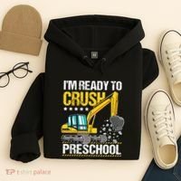 Im Ready To Crush Preschool Construction Vehicle Boy Hoodie thumb 4