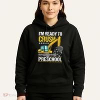 Im Ready To Crush Preschool Construction Vehicle Boy Hoodie thumb 5