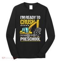 Im Ready To Crush Preschool Construction Vehicle Boy Long Sleeve Shirt thumb 0
