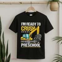 Im Ready To Crush Preschool Construction Vehicle Boy T-Shirt thumb 2