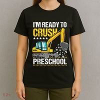 Im Ready To Crush Preschool Construction Vehicle Boy T-Shirt thumb 4