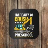 Im Ready To Crush Preschool Construction Vehicle Boy Coaster thumb 0