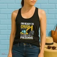 Im Ready To Crush Preschool Construction Vehicle Boy Women's Tank Top thumb 2