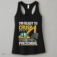 Im Ready To Crush Preschool Construction Vehicle Boy Women's Tank Top thumb 3