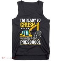 Im Ready To Crush Preschool Construction Vehicle Boy Tank Top thumb 0