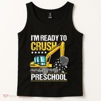 Im Ready To Crush Preschool Construction Vehicle Boy Tank Top thumb 2