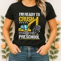 Im Ready To Crush Preschool Construction Vehicle Boy Women's T-Shirt thumb 2