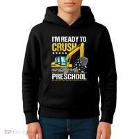 Im Ready To Crush Preschool Construction Vehicle Boy Kids Hoodie thumb 4