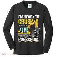 Im Ready To Crush Preschool Construction Vehicle Boy Kids Long Sleeve Shirt thumb 0