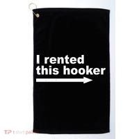 I Rented This Hooker Funny Golf Towel thumb 0