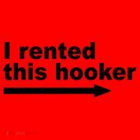 I Rented This Hooker Funny Santa Hat thumb 1