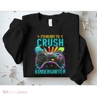 I'm Ready to Crush Kindergarten Back to School Video Game Sweatshirt thumb 2