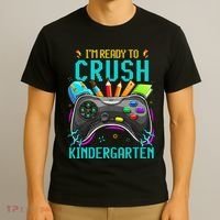 I'm Ready to Crush Kindergarten Back to School Video Game T-Shirt thumb 3