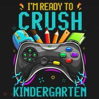 I'm Ready to Crush Kindergarten Back to School Video Game Mousepad thumb 1