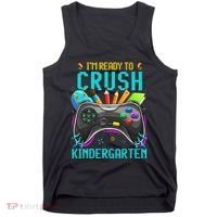 I'm Ready to Crush Kindergarten Back to School Video Game Tank Top thumb 0