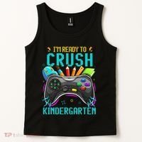 I'm Ready to Crush Kindergarten Back to School Video Game Tank Top thumb 2