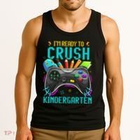 I'm Ready to Crush Kindergarten Back to School Video Game Tank Top thumb 3