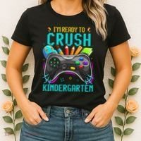 I'm Ready to Crush Kindergarten Back to School Video Game Women's T-Shirt thumb 2