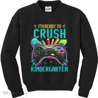 I'm Ready to Crush Kindergarten Back to School Video Game Kids Sweatshirt thumb 0
