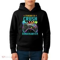 I'm Ready to Crush Kindergarten Back to School Video Game Kids Hoodie thumb 4