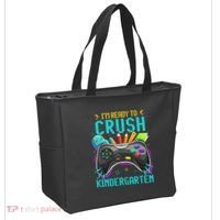 I'm Ready to Crush Kindergarten Back to School Video Game Tote Bag thumb 2