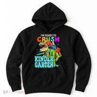 I'm Ready To Crush Kindergarten Dinosaur Back To School Hoodie thumb 0