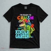 I'm Ready To Crush Kindergarten Dinosaur Back To School T-Shirt thumb 5