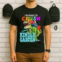 I'm Ready To Crush Kindergarten Dinosaur Back To School T-Shirt thumb 6