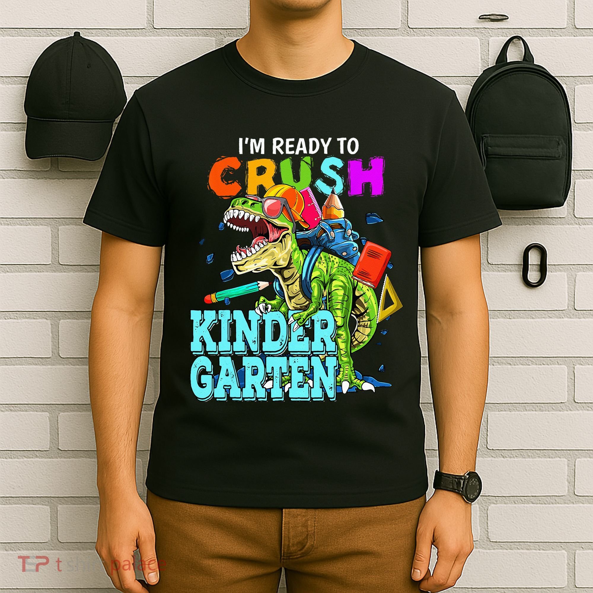 I'm Ready To Crush Kindergarten Dinosaur Back To School T-Shirt