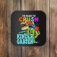 I'm Ready To Crush Kindergarten Dinosaur Back To School Coaster thumb 0