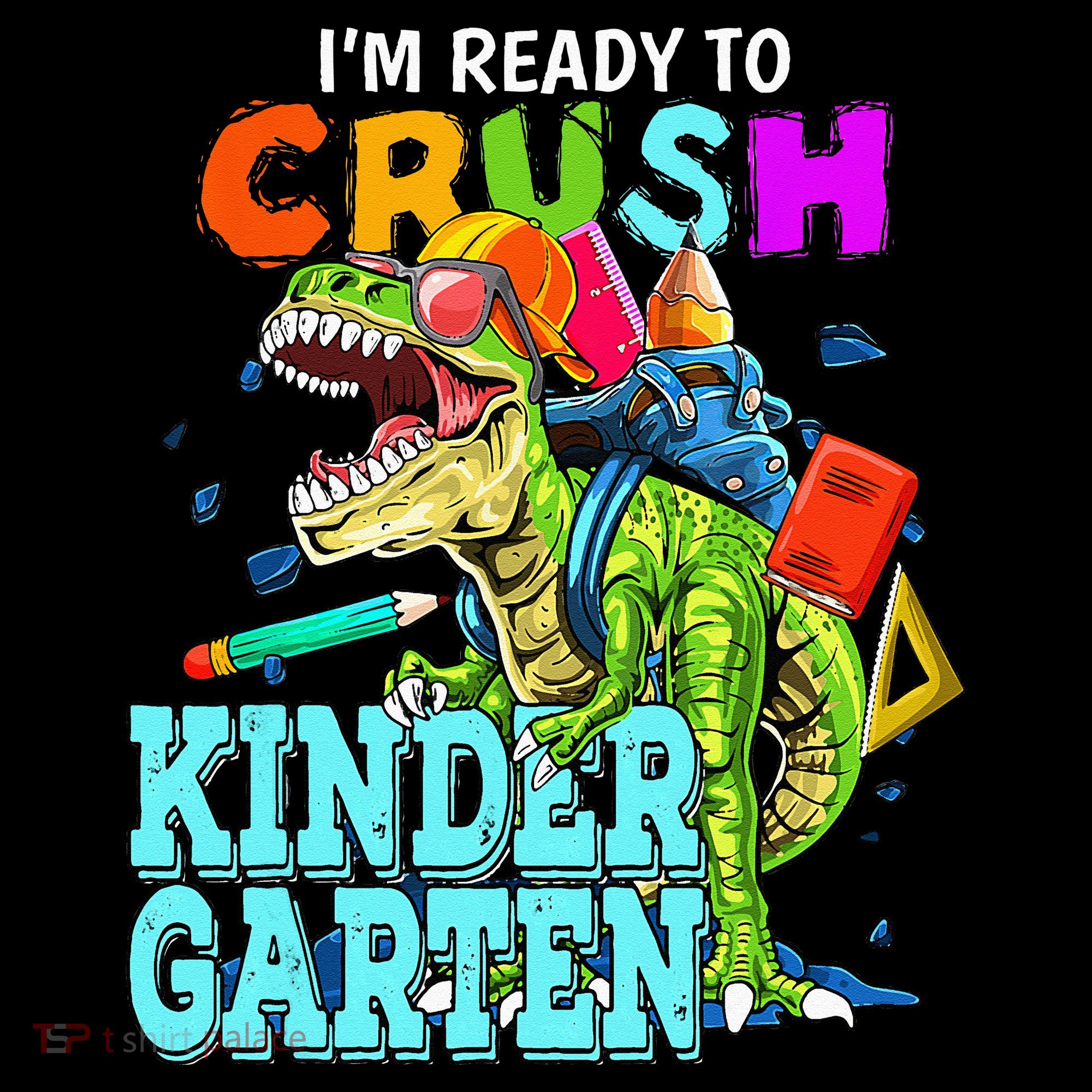 I'm Ready To Crush Kindergarten Dinosaur Back To School Women's Hoodie