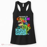 I'm Ready To Crush Kindergarten Dinosaur Back To School Women's Tank Top thumb 0