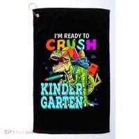 I'm Ready To Crush Kindergarten Dinosaur Back To School Golf Towel thumb 0