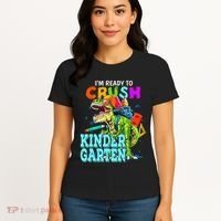 I'm Ready To Crush Kindergarten Dinosaur Back To School Women's T-Shirt thumb 4