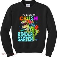 I'm Ready To Crush Kindergarten Dinosaur Back To School Kids Sweatshirt thumb 0