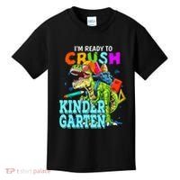 I'm Ready To Crush Kindergarten Dinosaur Back To School Kids T-Shirt thumb 0