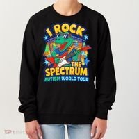 I ROCK THE SPECTRUM Rockin Autism Different Tune World Women's Sweatshirt thumb 0
