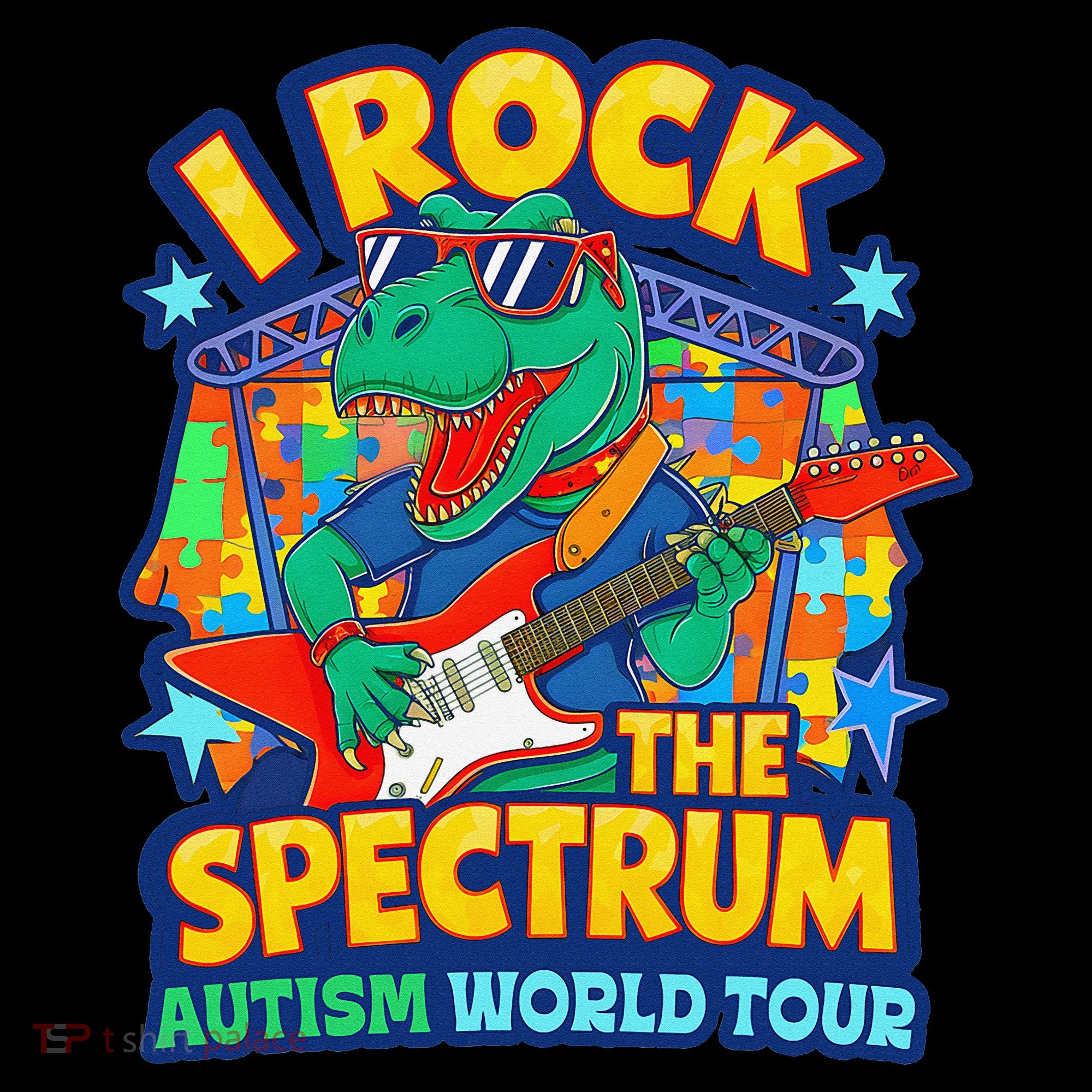 I ROCK THE SPECTRUM Rockin Autism Different Tune World Coffee Mug