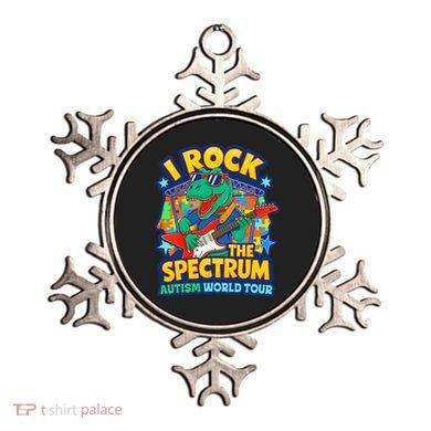 I ROCK THE SPECTRUM Rockin Autism Different Tune World Ornament