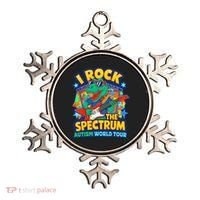 I ROCK THE SPECTRUM Rockin Autism Different Tune World Ornament thumb 0