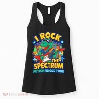 I ROCK THE SPECTRUM Rockin Autism Different Tune World Women's Tank Top thumb 0