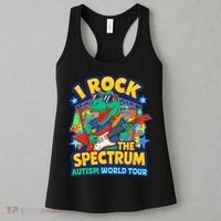 I ROCK THE SPECTRUM Rockin Autism Different Tune World Women's Tank Top thumb 3