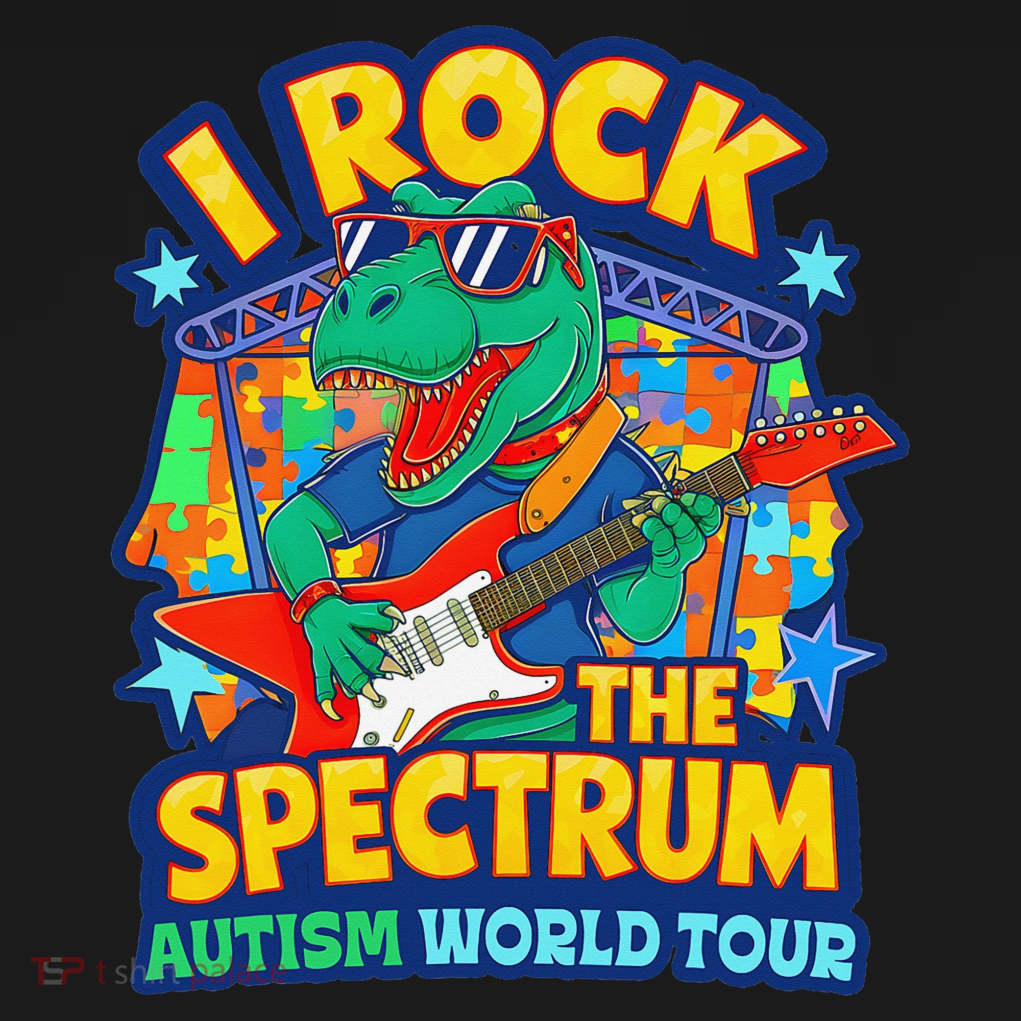 I ROCK THE SPECTRUM Rockin Autism Different Tune World Women's Tank Top