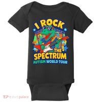 I ROCK THE SPECTRUM Rockin Autism Different Tune World Baby Bodysuit thumb 0