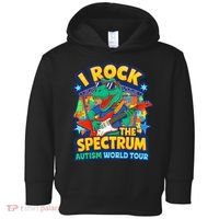 I ROCK THE SPECTRUM Rockin Autism Different Tune World Toddler Hoodie thumb 0