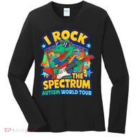 I ROCK THE SPECTRUM Rockin Autism Different Tune World Women's Long Sleeve Shirt thumb 0